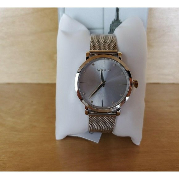 Caravelle Designed by Bulova 45L184 Quartz Mineral - Picture 5 of 9